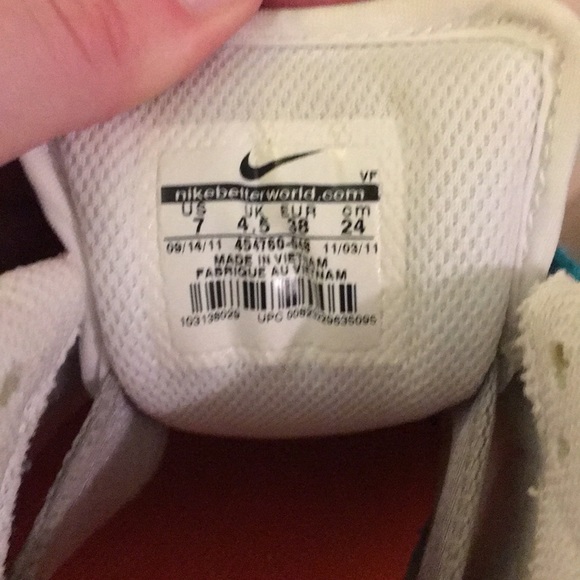 Nike Shoes Size 7 Nike Sneakers Turquoise And Silver Glitter Poshmark